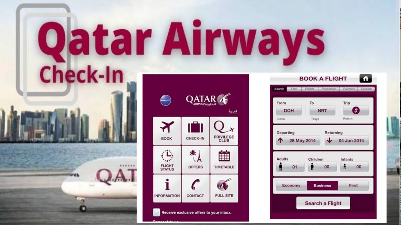 qatar airways online check-in