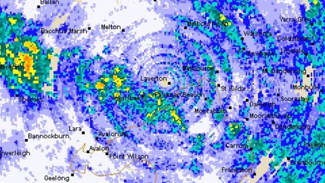 radar rain melbourne