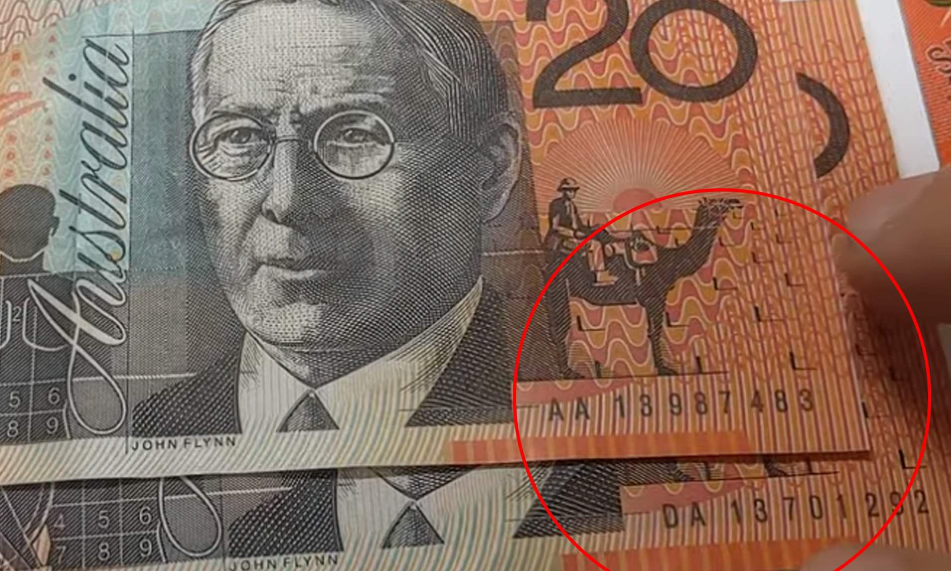 rare australian $20 notes serial numbers