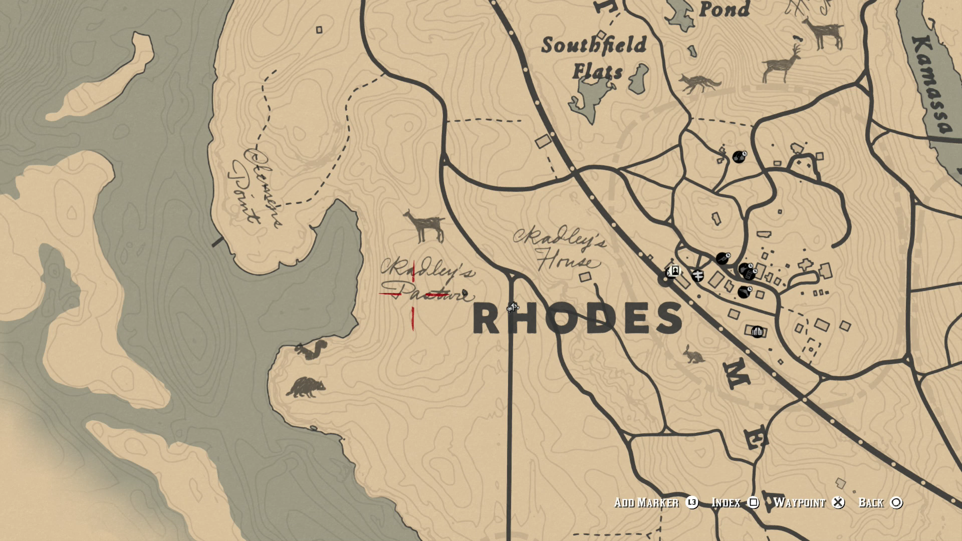 rdr2 raccoon location