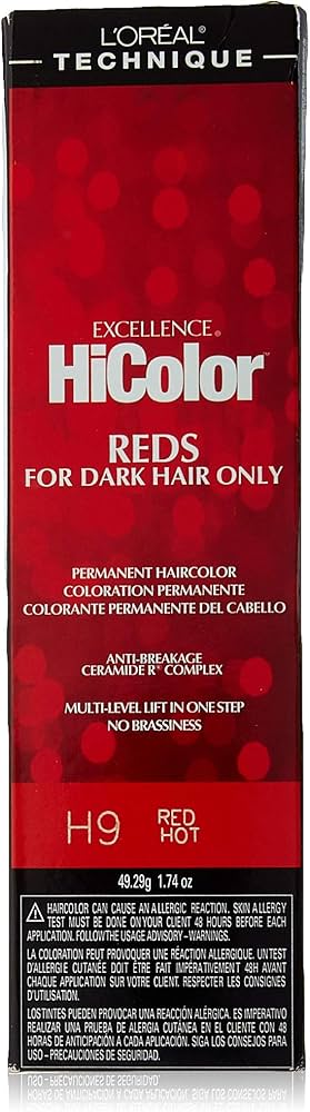 red hicolor hair dye