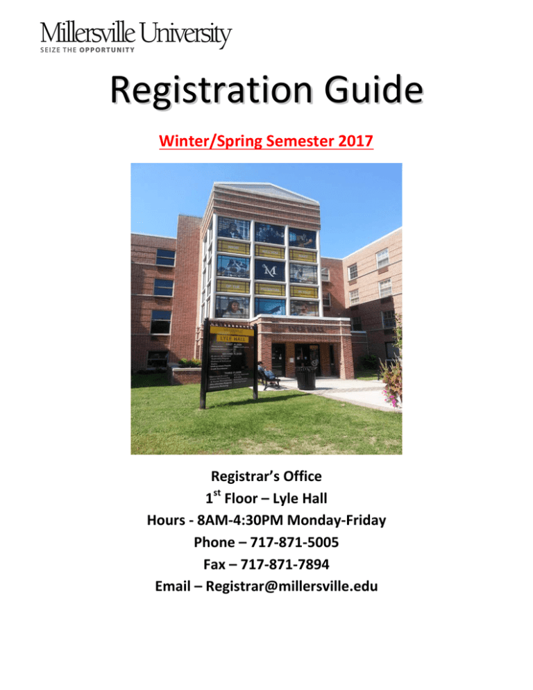 registrar millersville