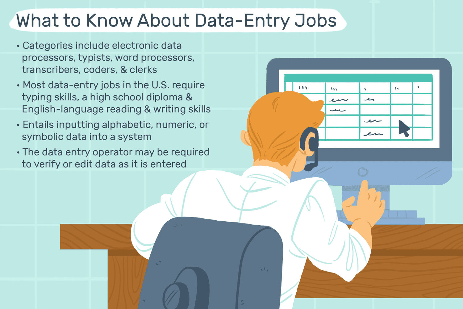 remote working data entry