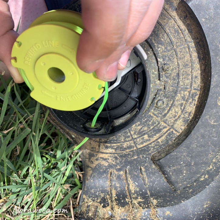 replacing string in ryobi trimmer