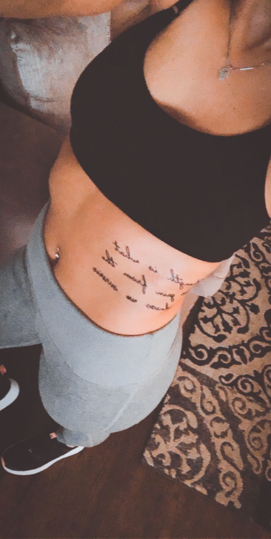 rib cage quote tattoos