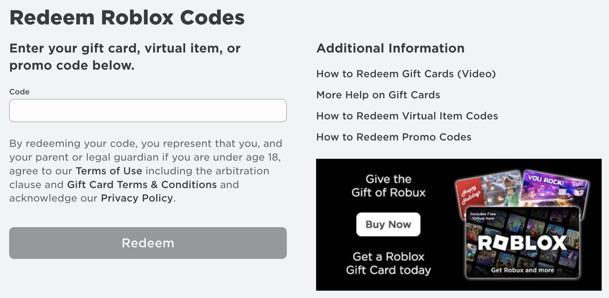 roblox come promo codes