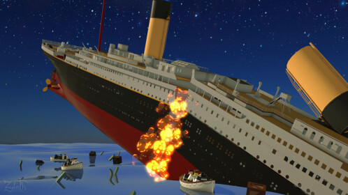 roblox titanic sinking games