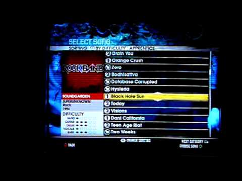 rock band 2 all songs cheat code