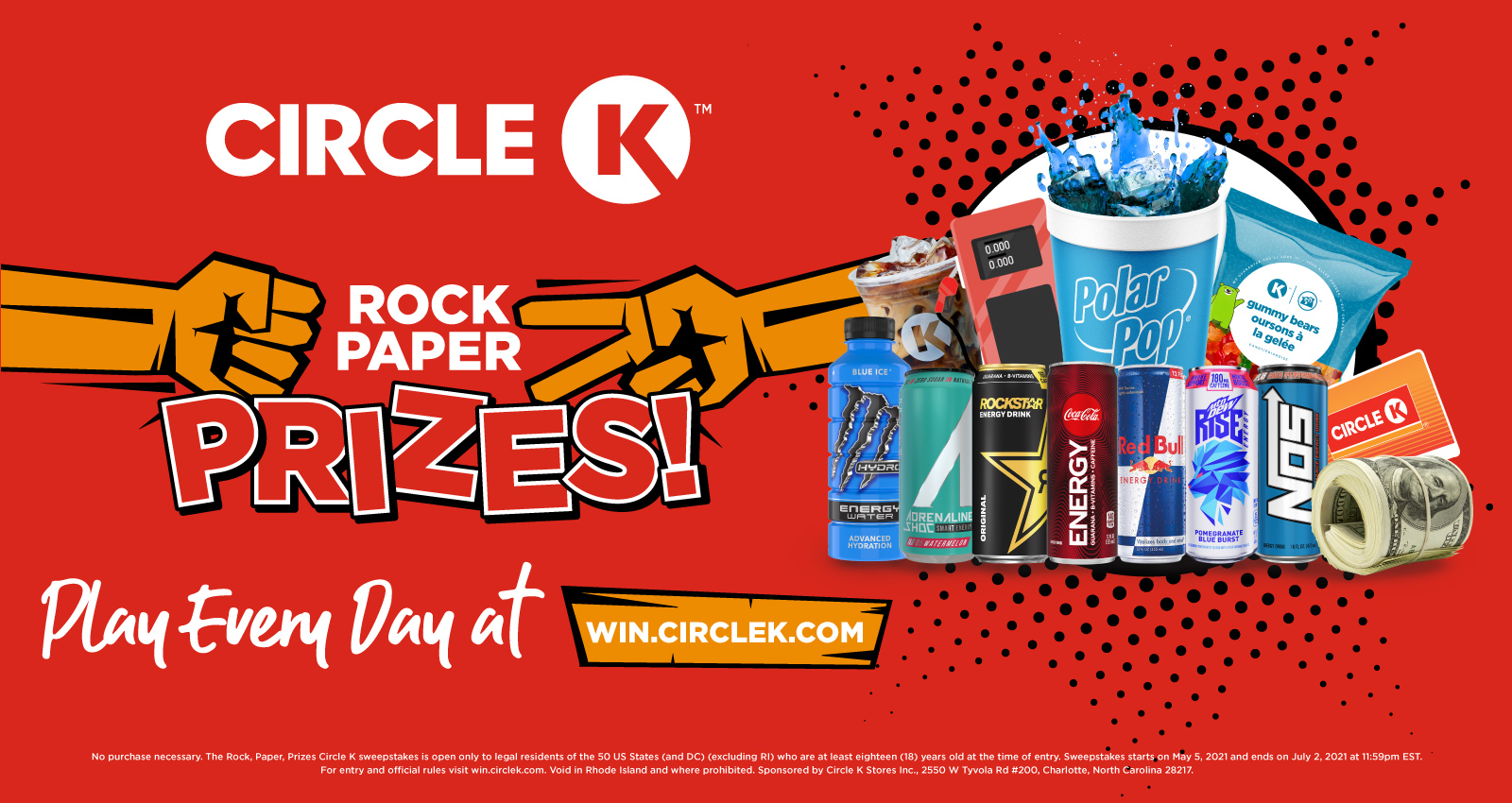 rock paper scissors circle k game