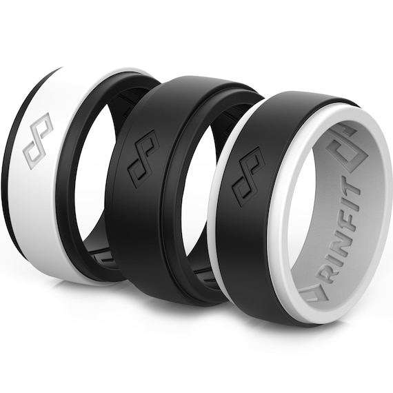 rubber wedding rings for him