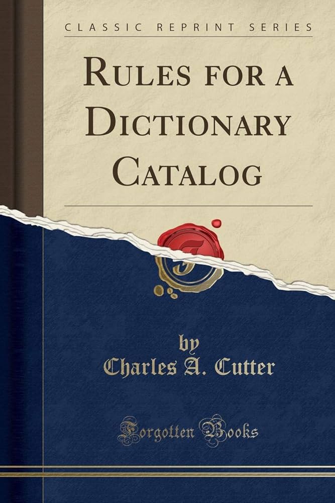 rules for dictionary catalogue