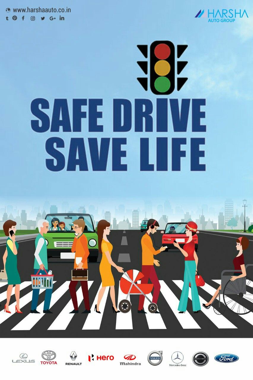 safe drive save life poster