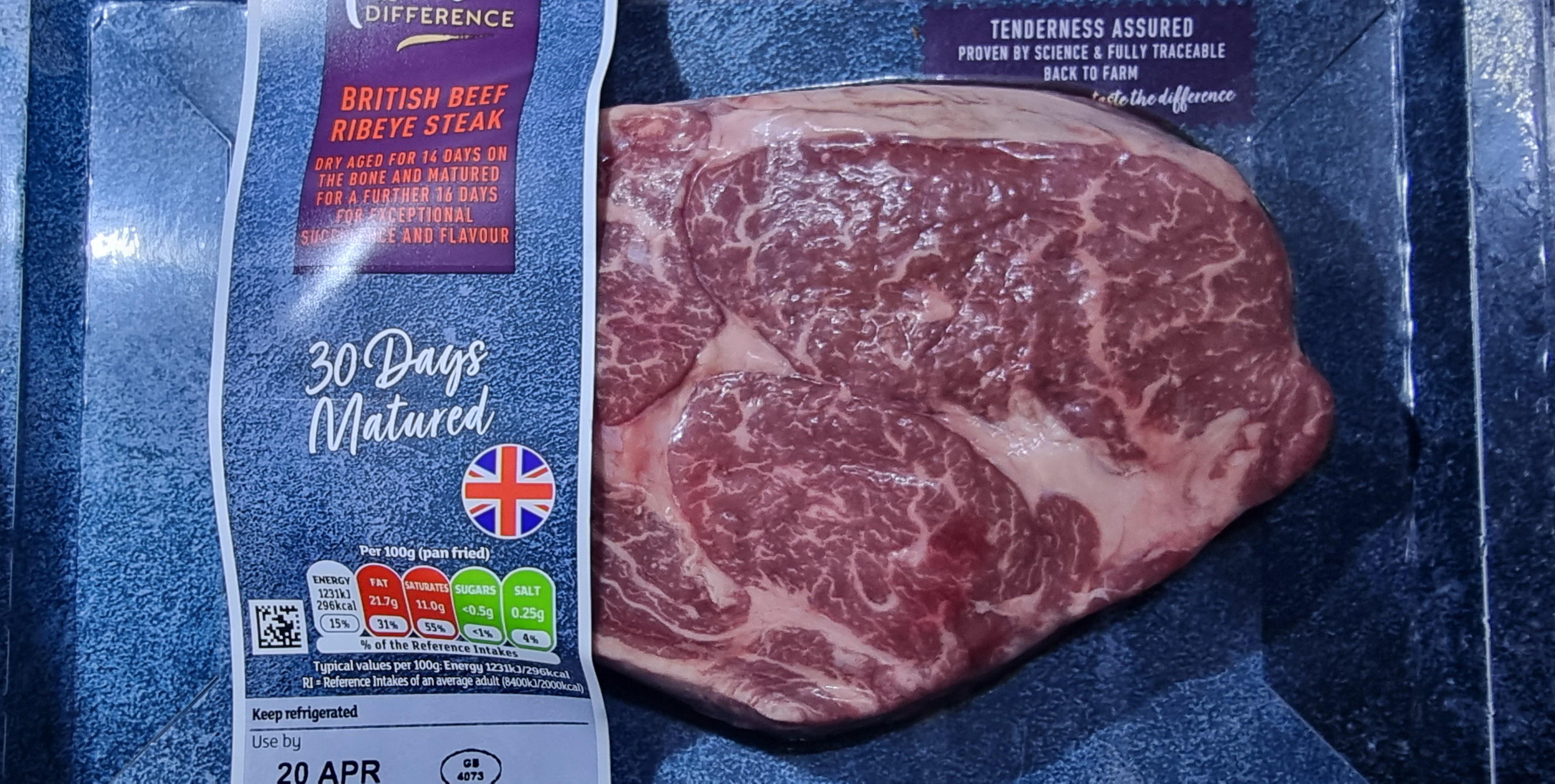 sainsburys ribeye steak