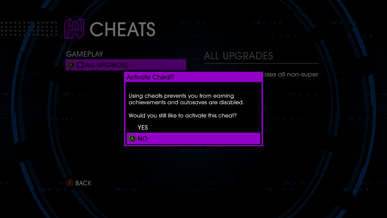 saints row 4 cheats