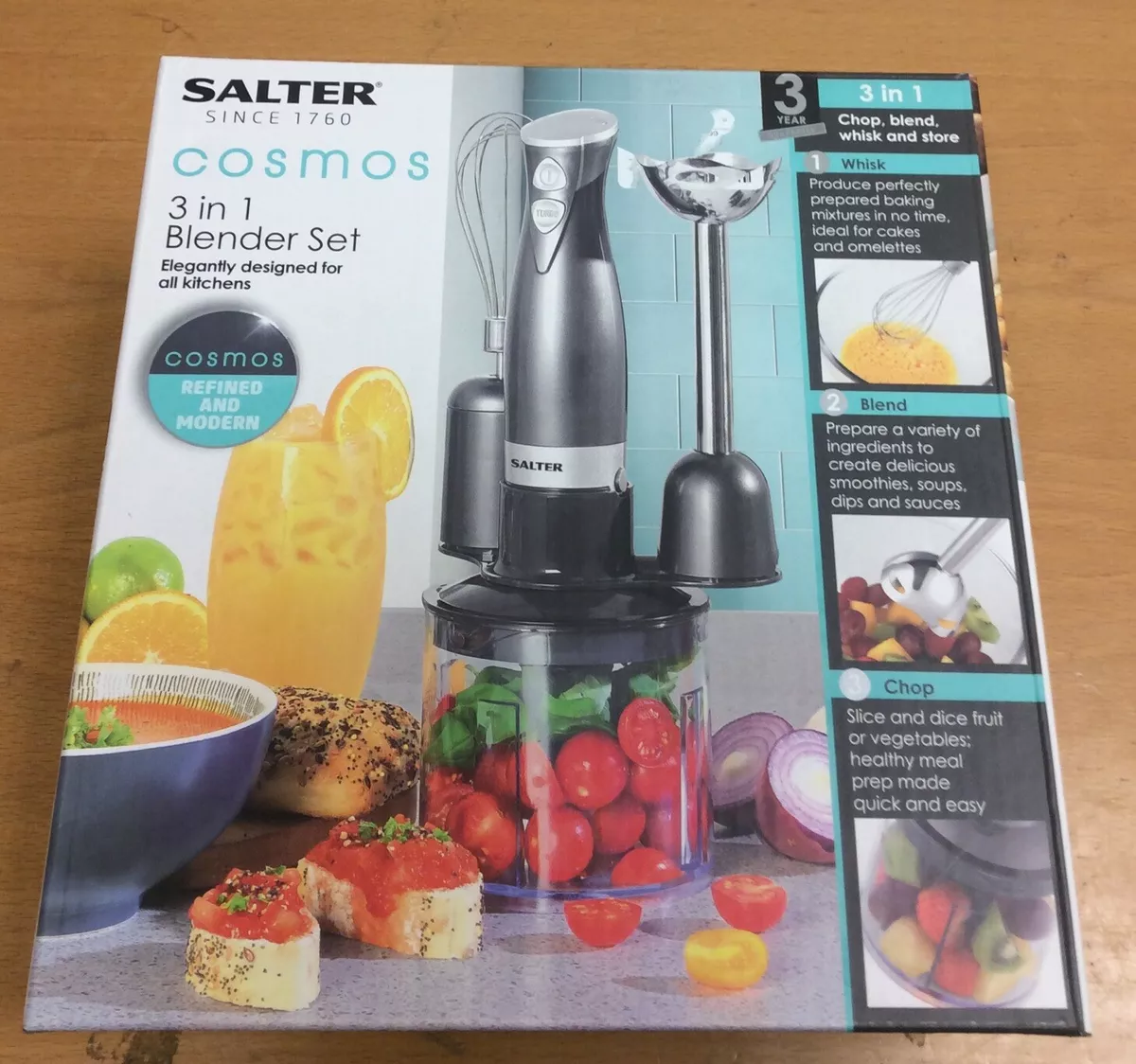 salter cosmos 3 in 1 blender set