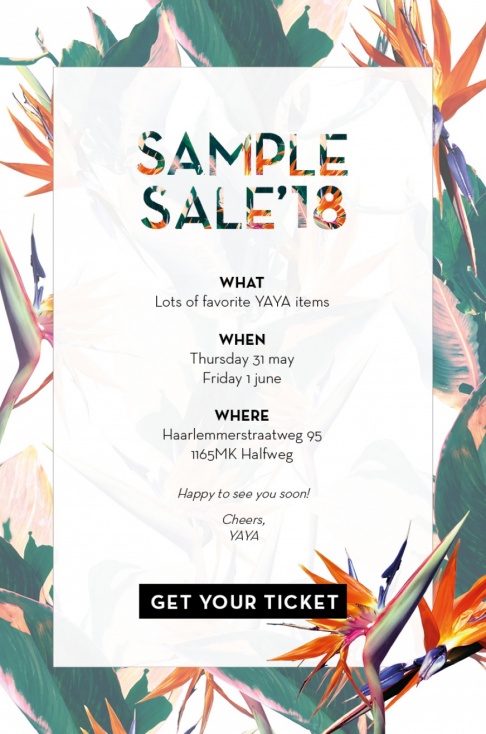 sample sale yaya 2023