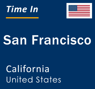 san francisco california time zone