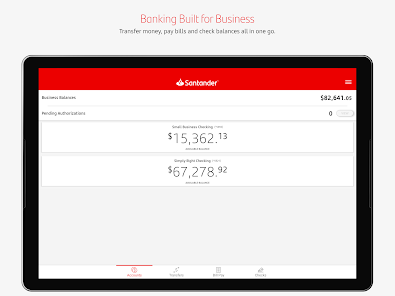 santander online banking business