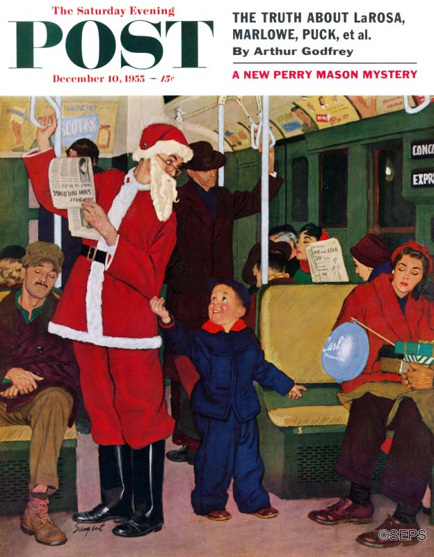 saturday evening post santa claus