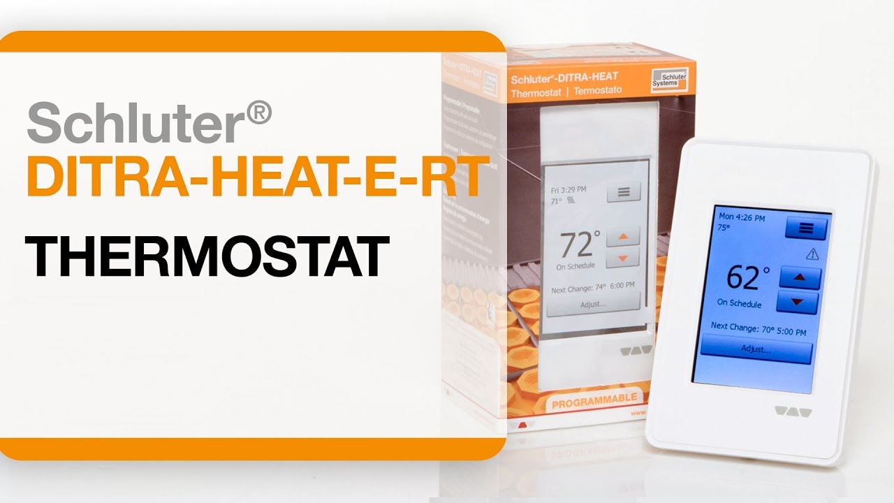 schluter heated floor thermostat