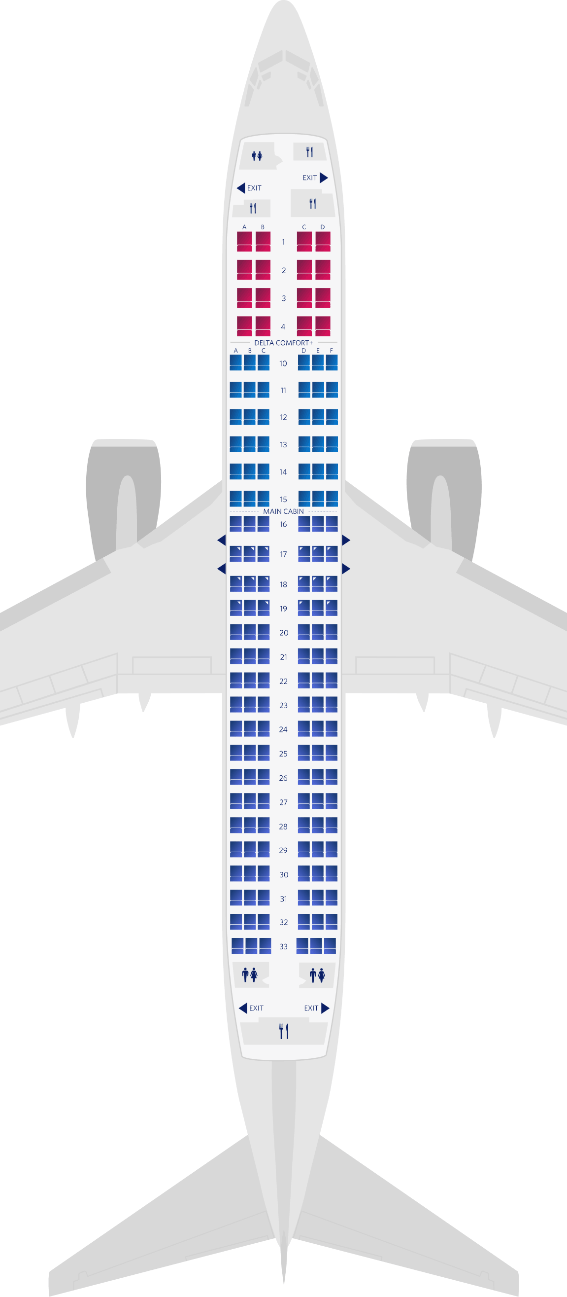 seat configuration boeing 737-800