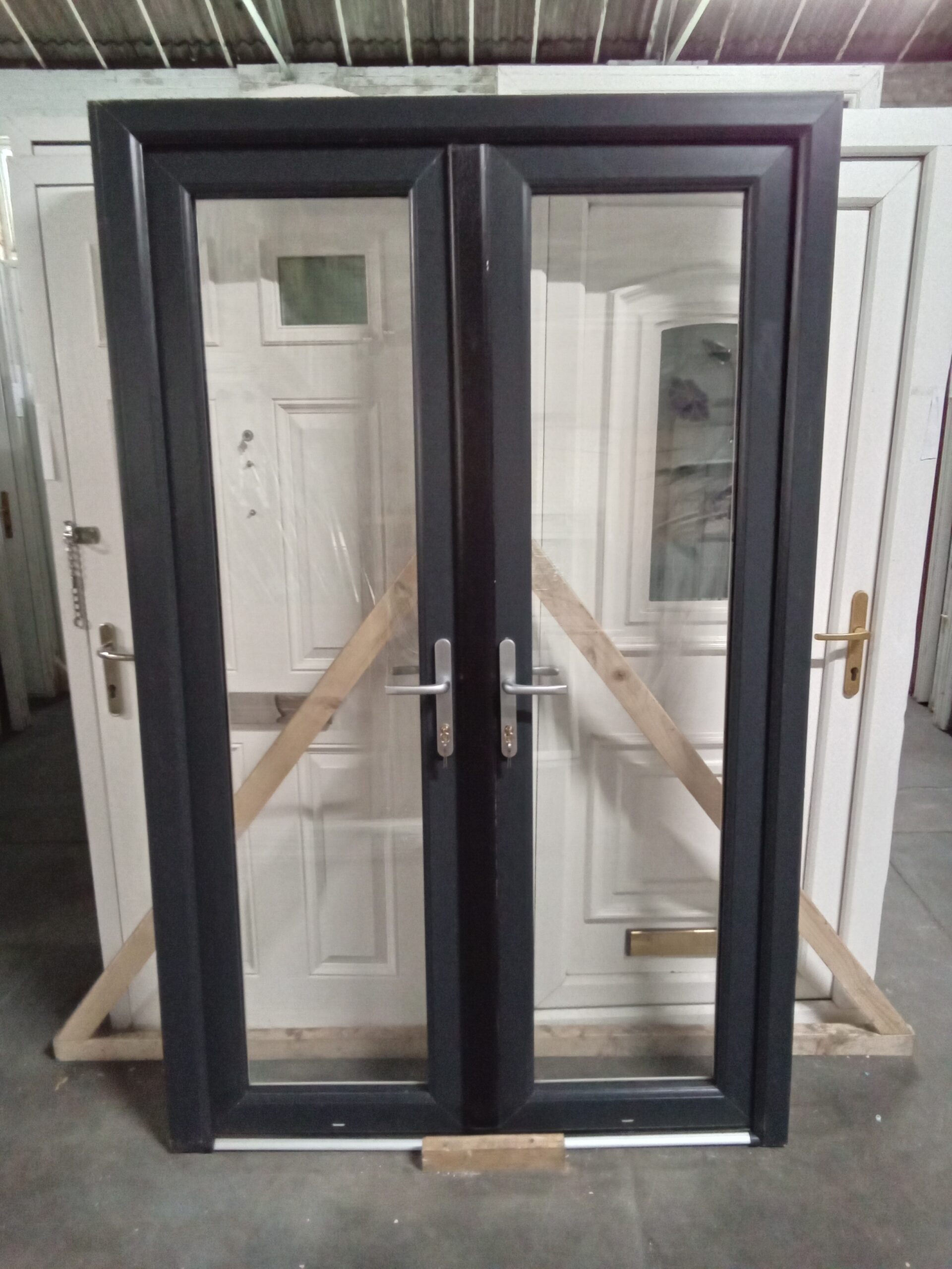 second hand upvc french doors