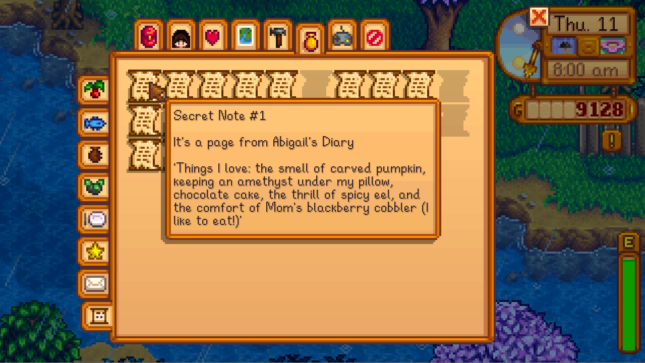 secret notes stardew valley