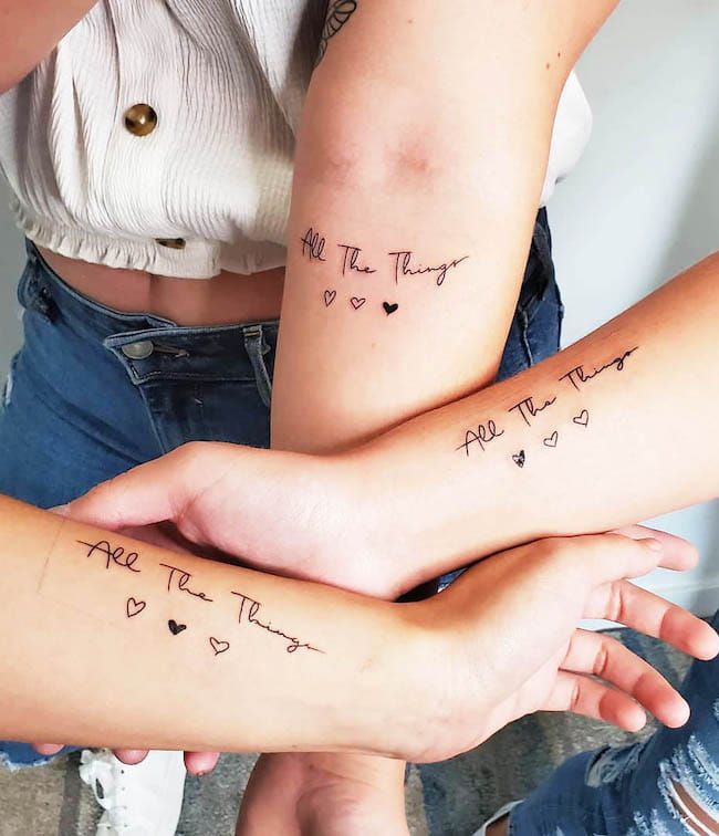 sentimental good friend tattoos