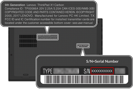 serial number check lenovo