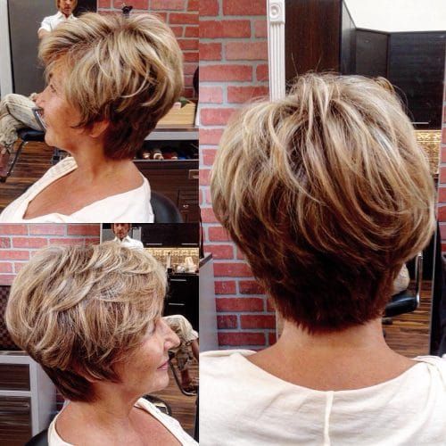 short haircuts on older ladies