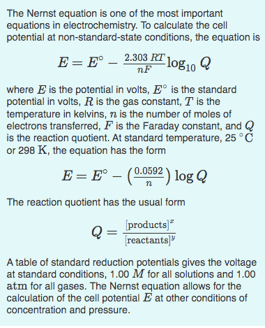 significance of nernst equation