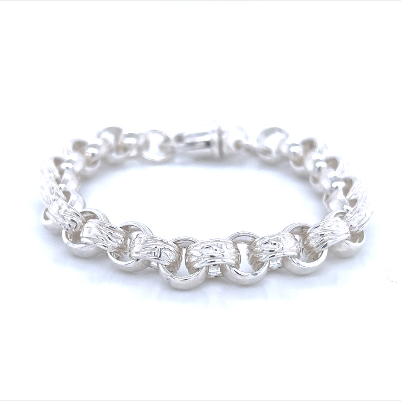 silver belcher bracelet womens