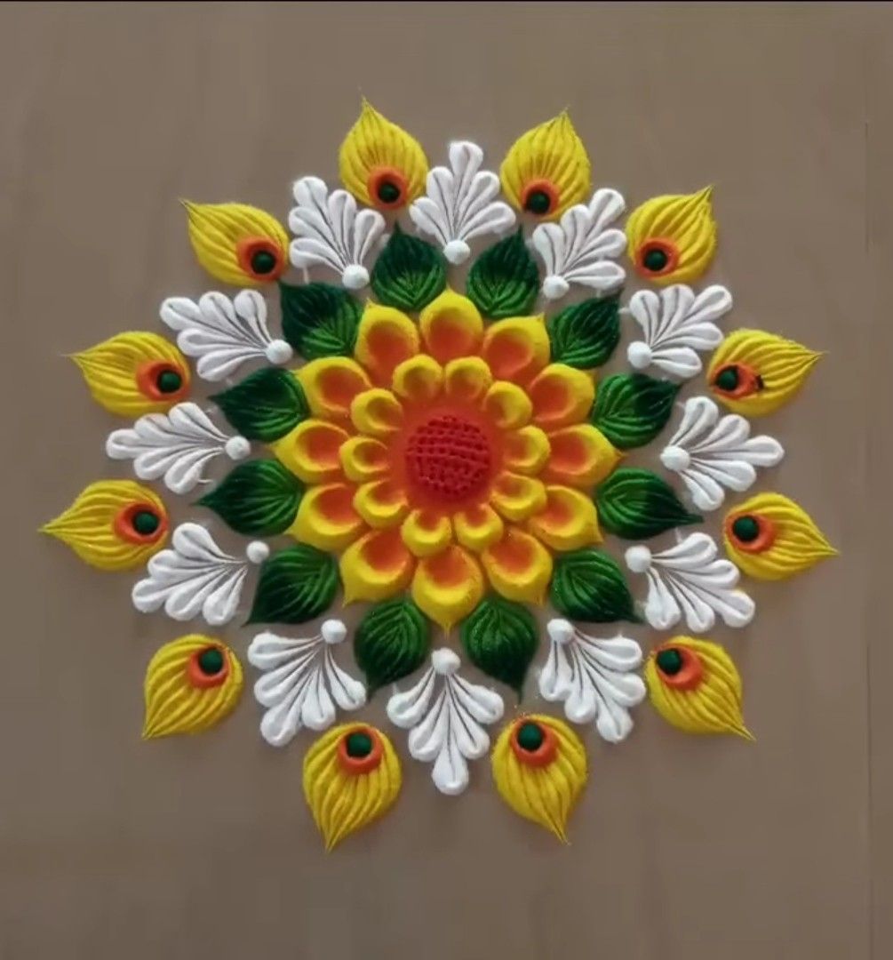 simple rangoli designs pinterest