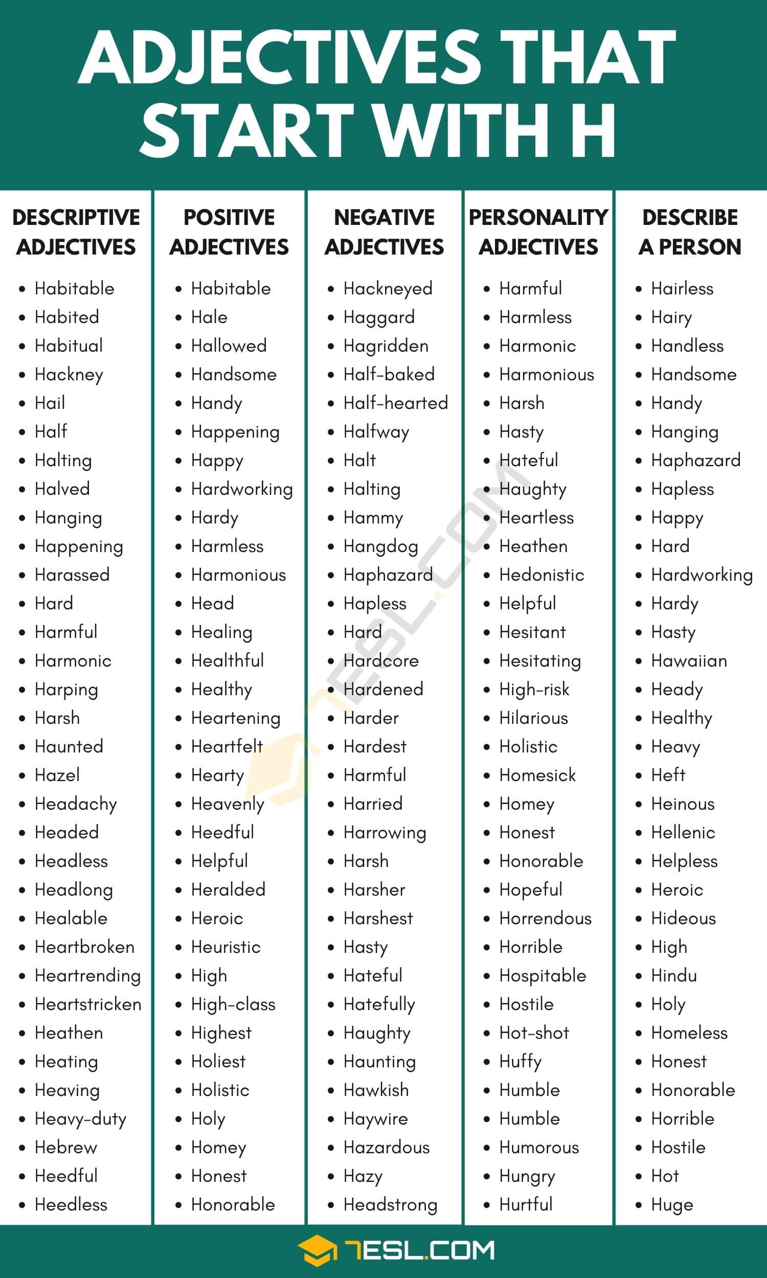 six letter words starting with h