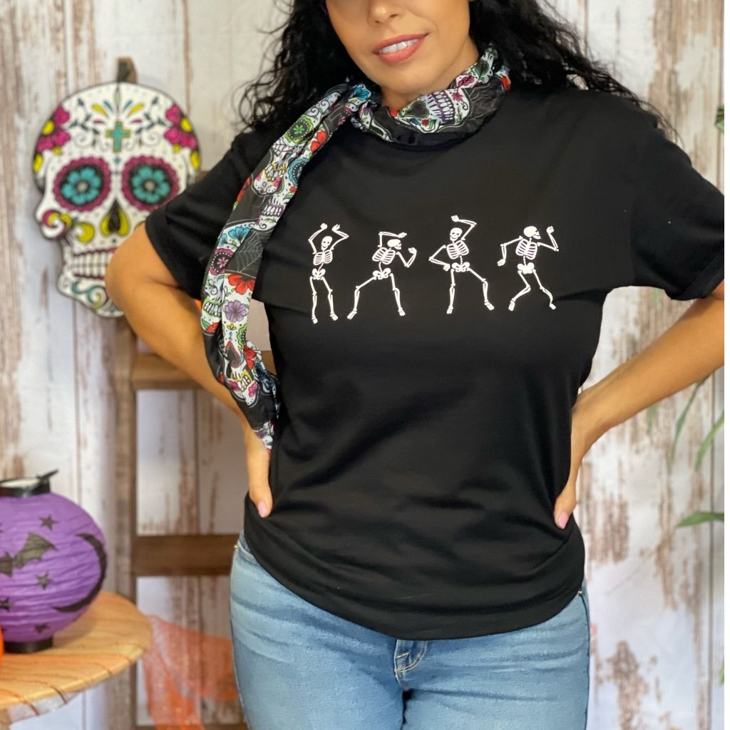 skeleton dancing shirt