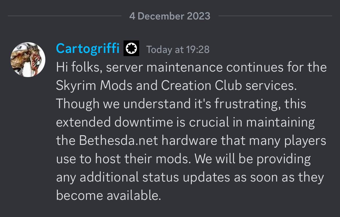 skyrim mods maintenance