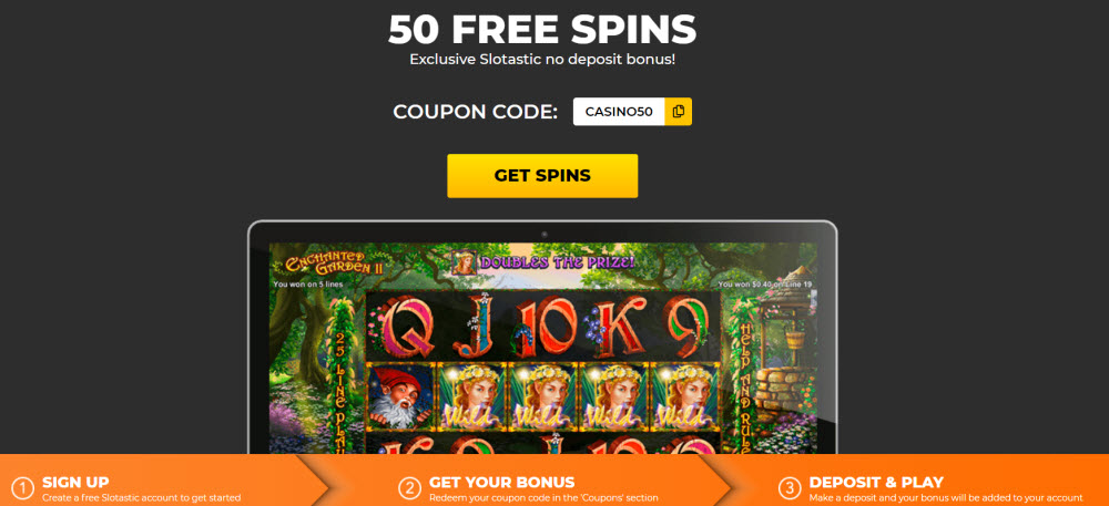 slots garden no deposit bonus