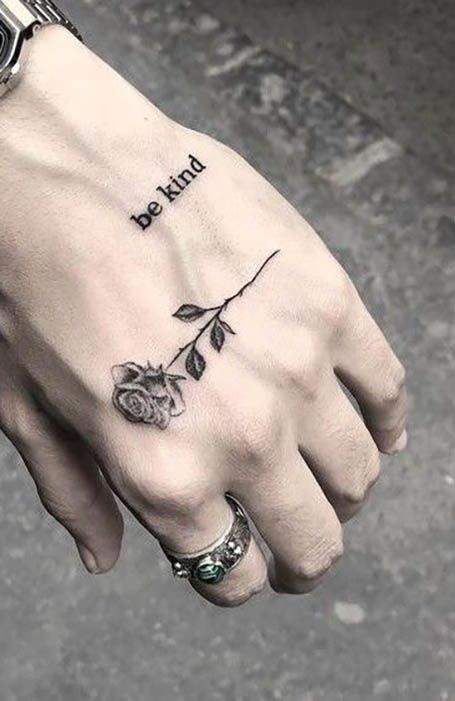 small male hand tattoos