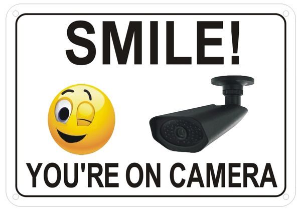 smile your on-camera signs