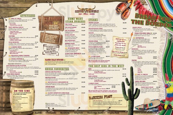 smith and western chichester menu