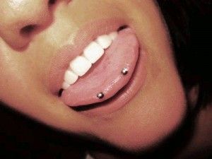 snake tongue piercing