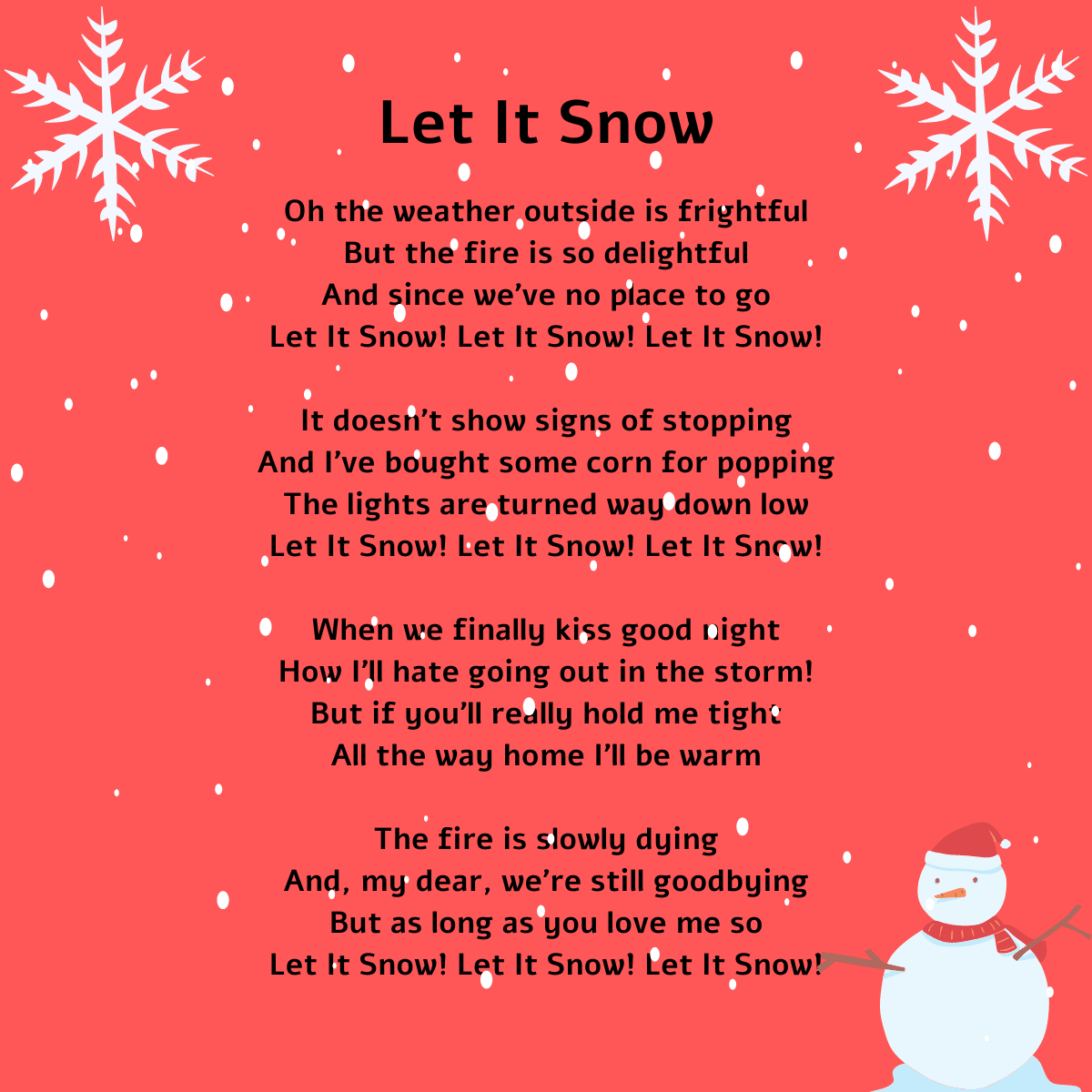 snow lyrics