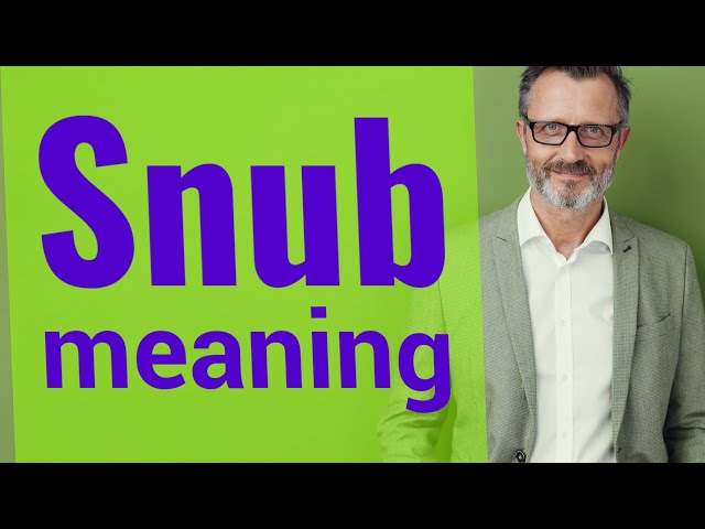 snubs meaning in telugu