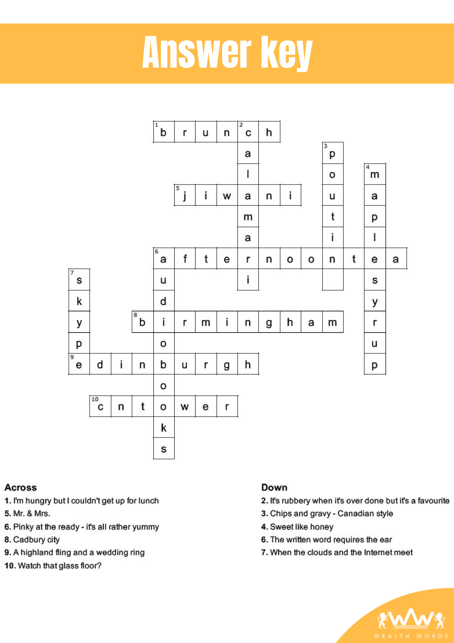 solve a crossword clue