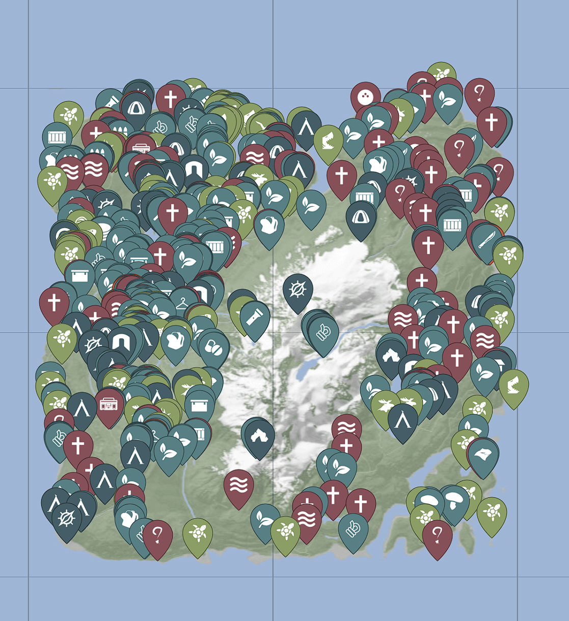 sons of the forest interactive map