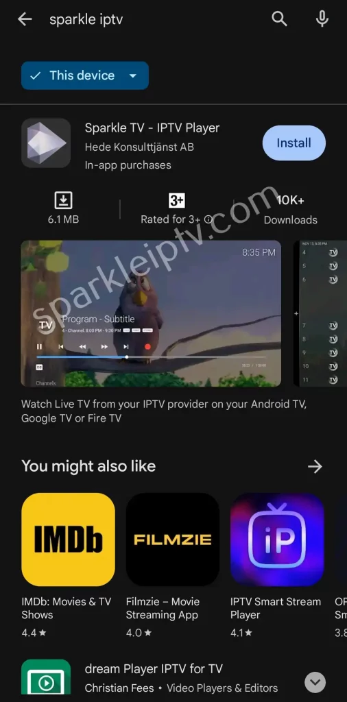 sparkle tv plus apk