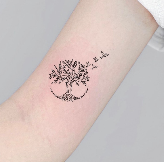 spiritual feminine unique tree of life tattoo