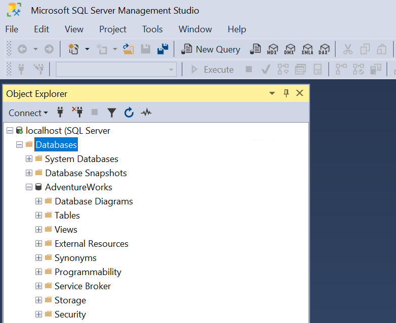 sql management studio 2019