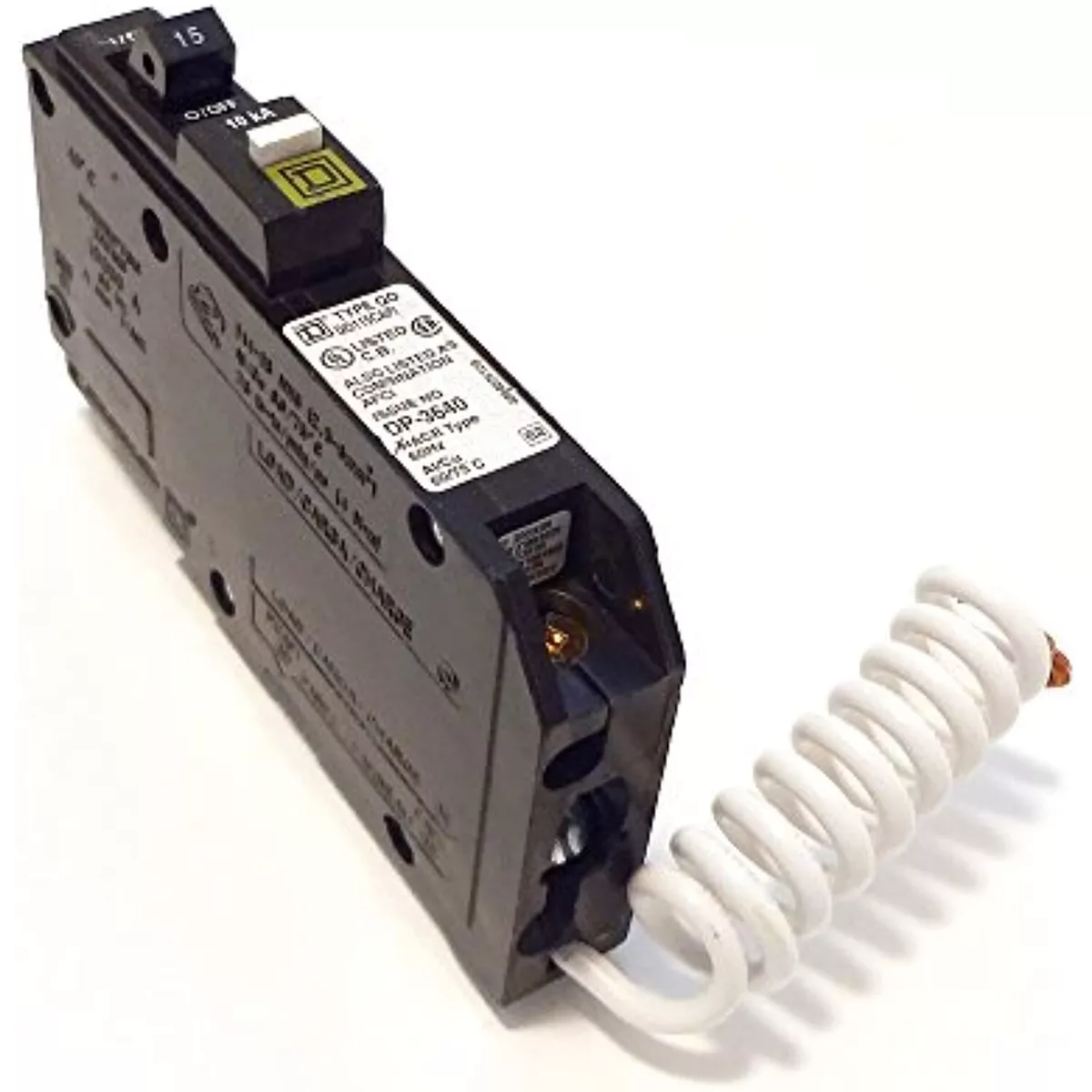 square d 15 amp arc fault breaker