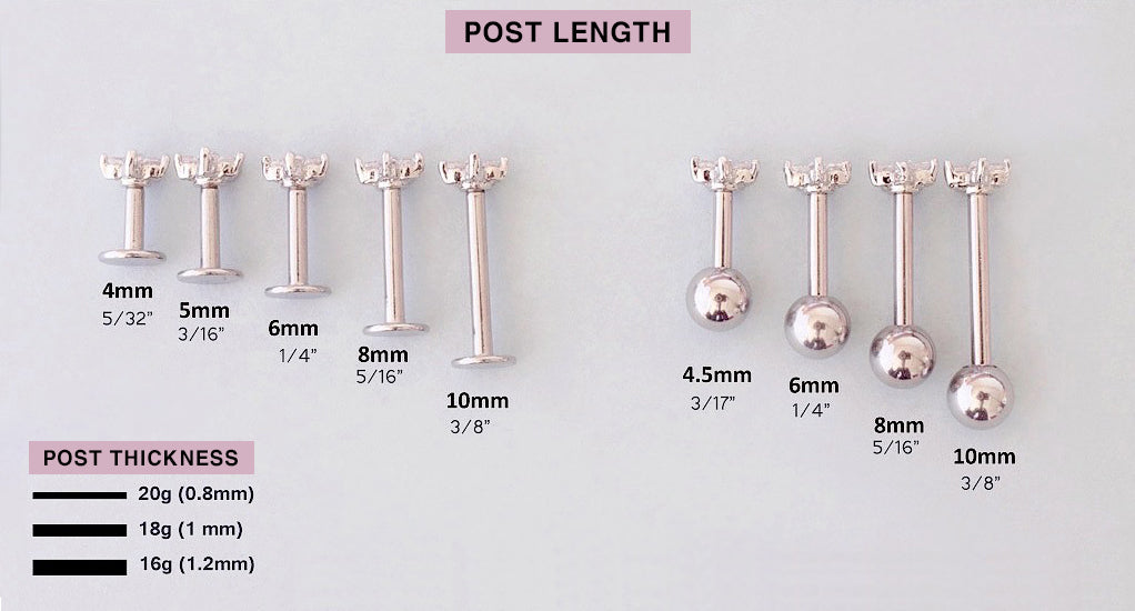 standard gauge for cartilage piercing